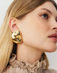 Big Nugget Earring Gold