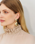 Double Nugget Earring Gold
