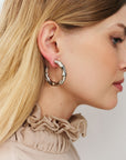 Bamboo Small Earring Silver