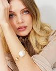 Pearl Bangle Gold
