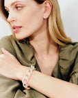 Mini Flat Chain Bracelet Neon Rainbow
