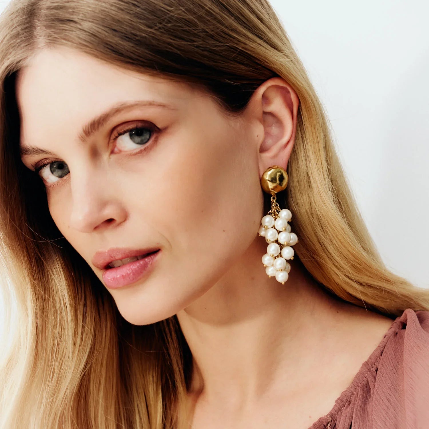 Pearl Grape Earring Pearl