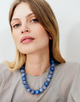 Small Beads Necklace Ocean Blue