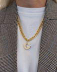 Letter Necklace gold C