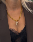 Letter Necklace gold T