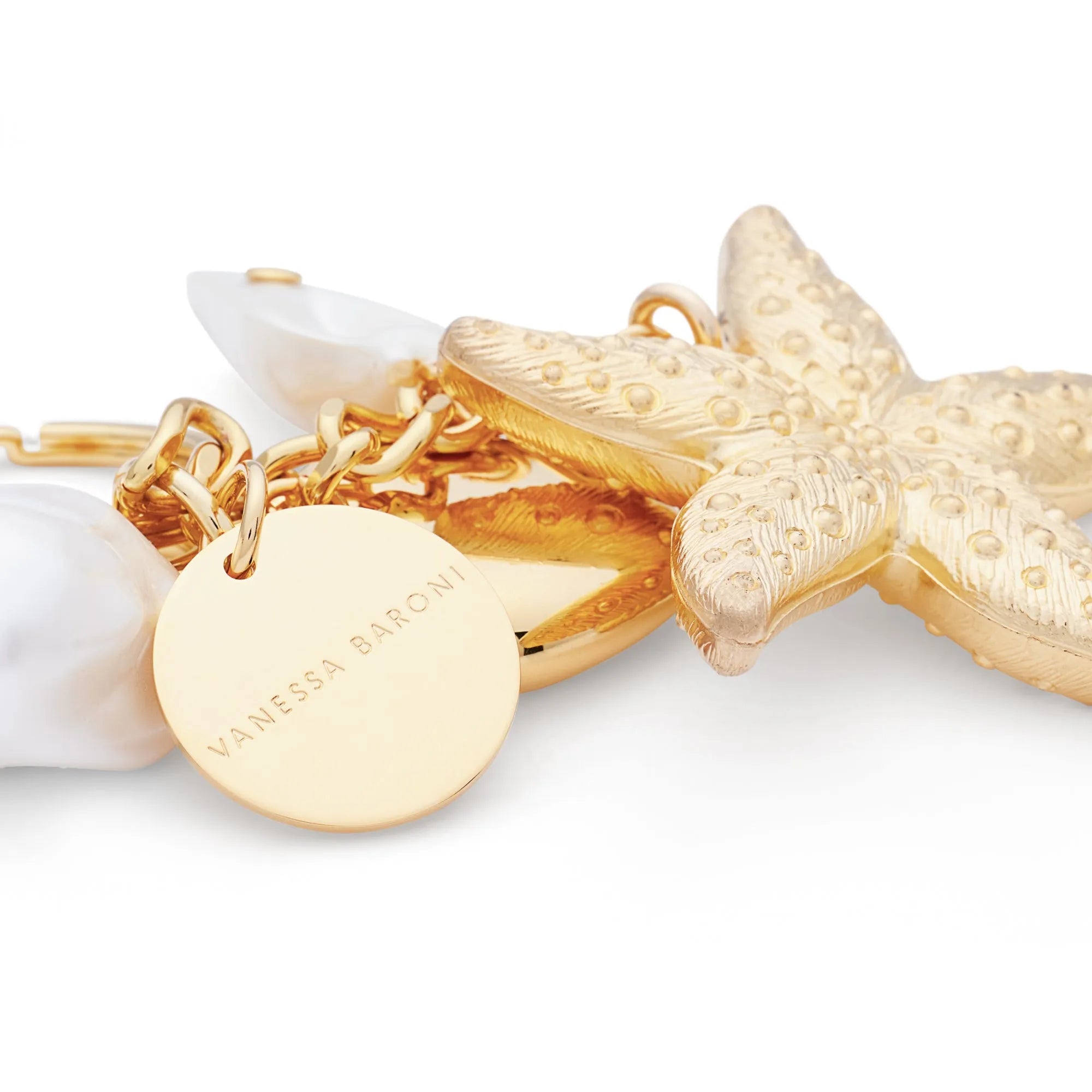 Beach Key Chain Gold