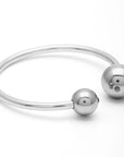 Beads Bangle Silver