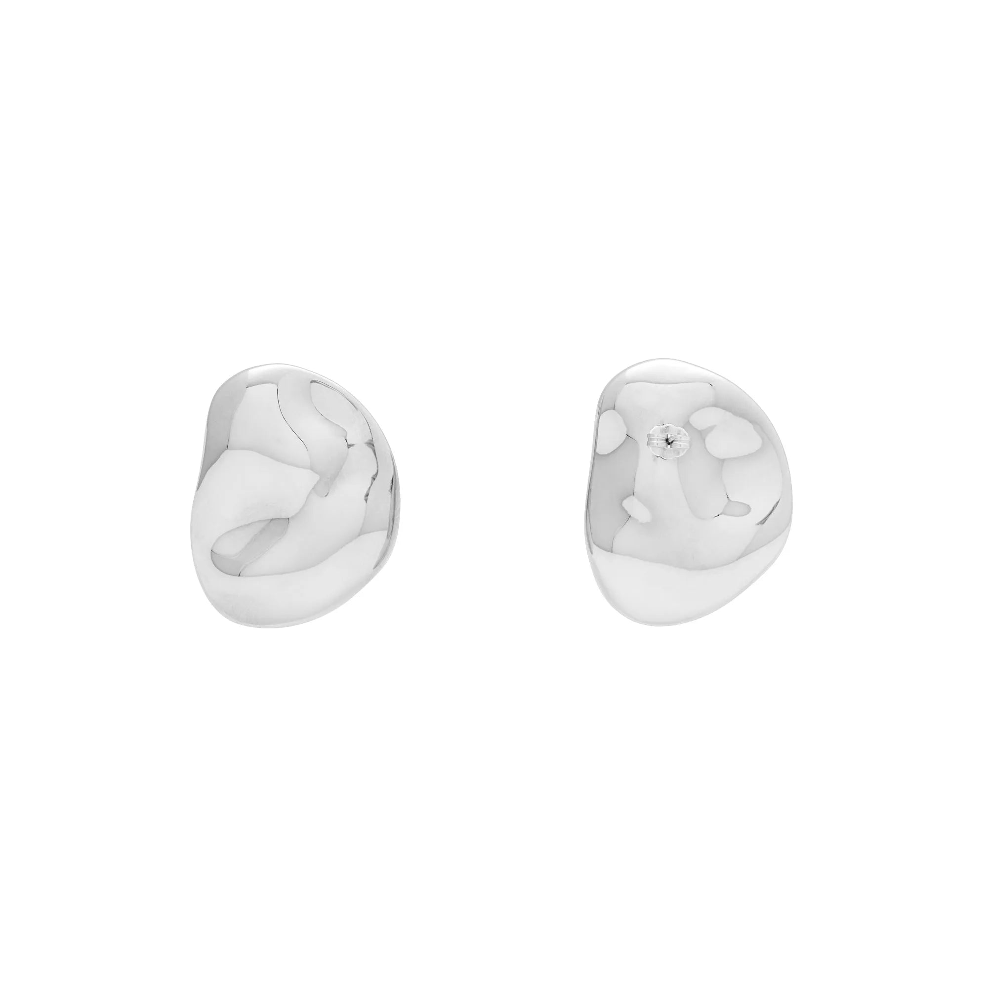 Big Nugget Earring Silver