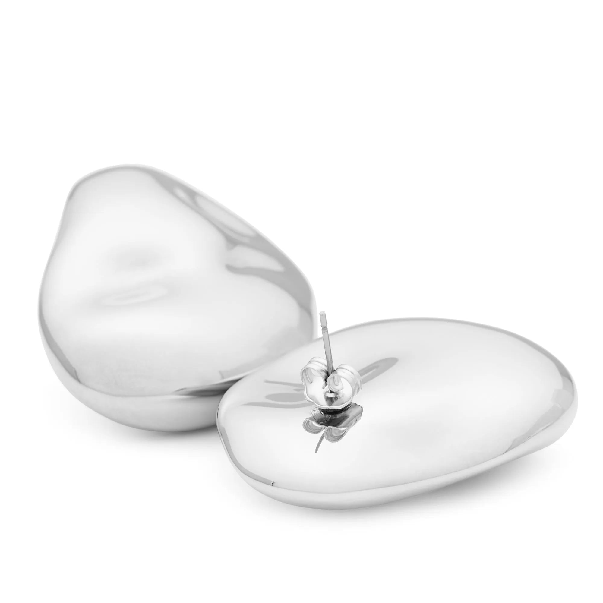 Big Nugget Earring Silver