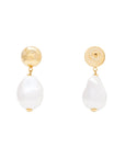 Big Organic Pearl Earring Pearl