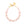 Big Organic Pearl Necklace Short Apricot Pearl