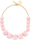 Big Organic Shaped Necklace Bubble Gum Twist
