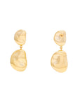Double Nugget Earring Gold