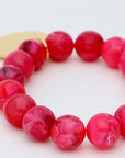 Mini Beads Flex Bracelet Raspberry Marble