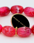 Olive Flex Bracelet Raspberry Marble