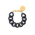 Flat Chain Bracelet black universe marble