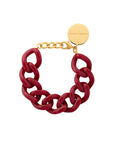 Flat Chain Bracelet bordeaux