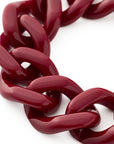 Mini Flat Chain Bracelet bordeaux
