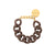 Flat Chain Bracelet chocolate brown