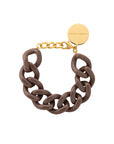 Flat Chain Bracelet chocolate brown