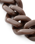 Flat Chain Bracelet chocolate brown