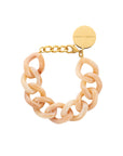 Flat Chain Bracelet creme brulee marble