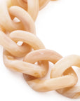 Flat Chain Bracelet creme brulee marble