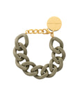 Flat Chain Bracelet light olive