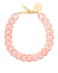 Flat Chain Necklace Peach Sorbet