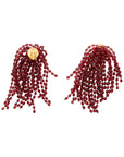 Fringe Earring bordeaux