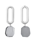 Galaxy Bold Link Earring silver