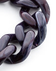 Flat Chain Bracelet aubergine marble