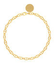 Double Circle Necklace Gold