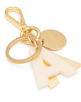 Letter Key Chain Charm gold A