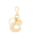 Letter Key Chain Charm gold C