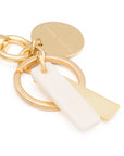 Letter Key Chain Charm gold I