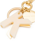 Letter Key Chain Charm gold K