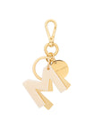 Letter Key Chain Charm gold M
