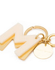Letter Key Chain Charm gold M