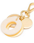 Letter Key Chain Charm gold O