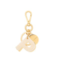 Letter Key Chain Charm gold P