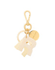 Letter Key Chain Charm gold R