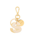 Letter Key Chain Charm gold S
