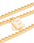 Letter Necklace gold E