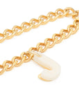 Letter Necklace gold J