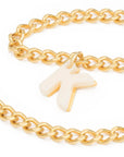Letter Necklace gold K