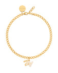 Letter Necklace gold N