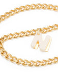 Letter Necklace gold N