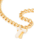 Letter Necklace gold T