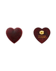 Love Earring bordeaux marble